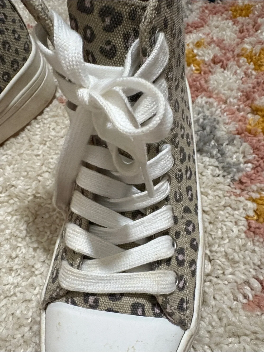 art class Leopard Print High-Top Sneakers with White Trim